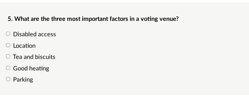 Checkbox example on frontend Introduction page.