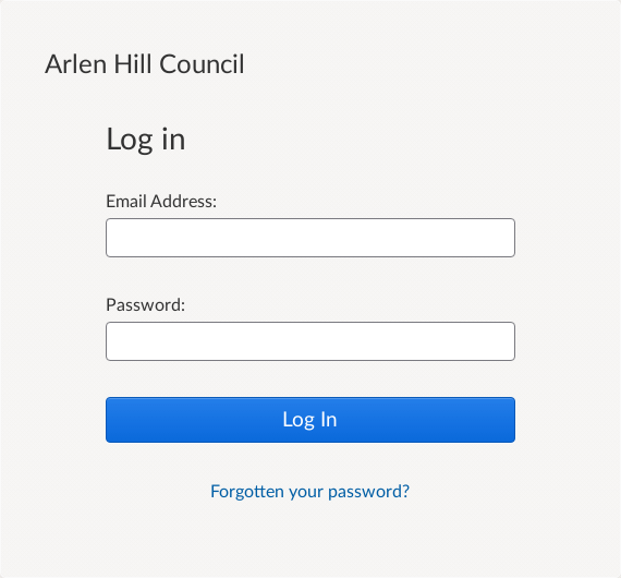 Login form