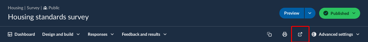 Activity navigation bar with Share activity icon highlighted.